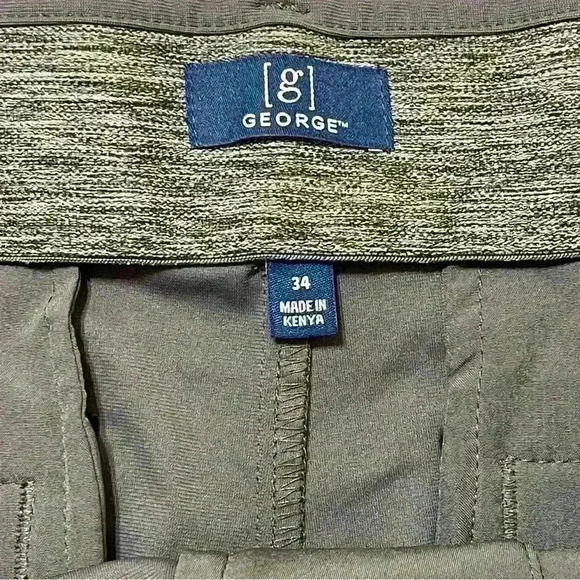 George Comfort Waist Stretch Grey  Shorts Size 34 Outdoor - Picture 7 of 12